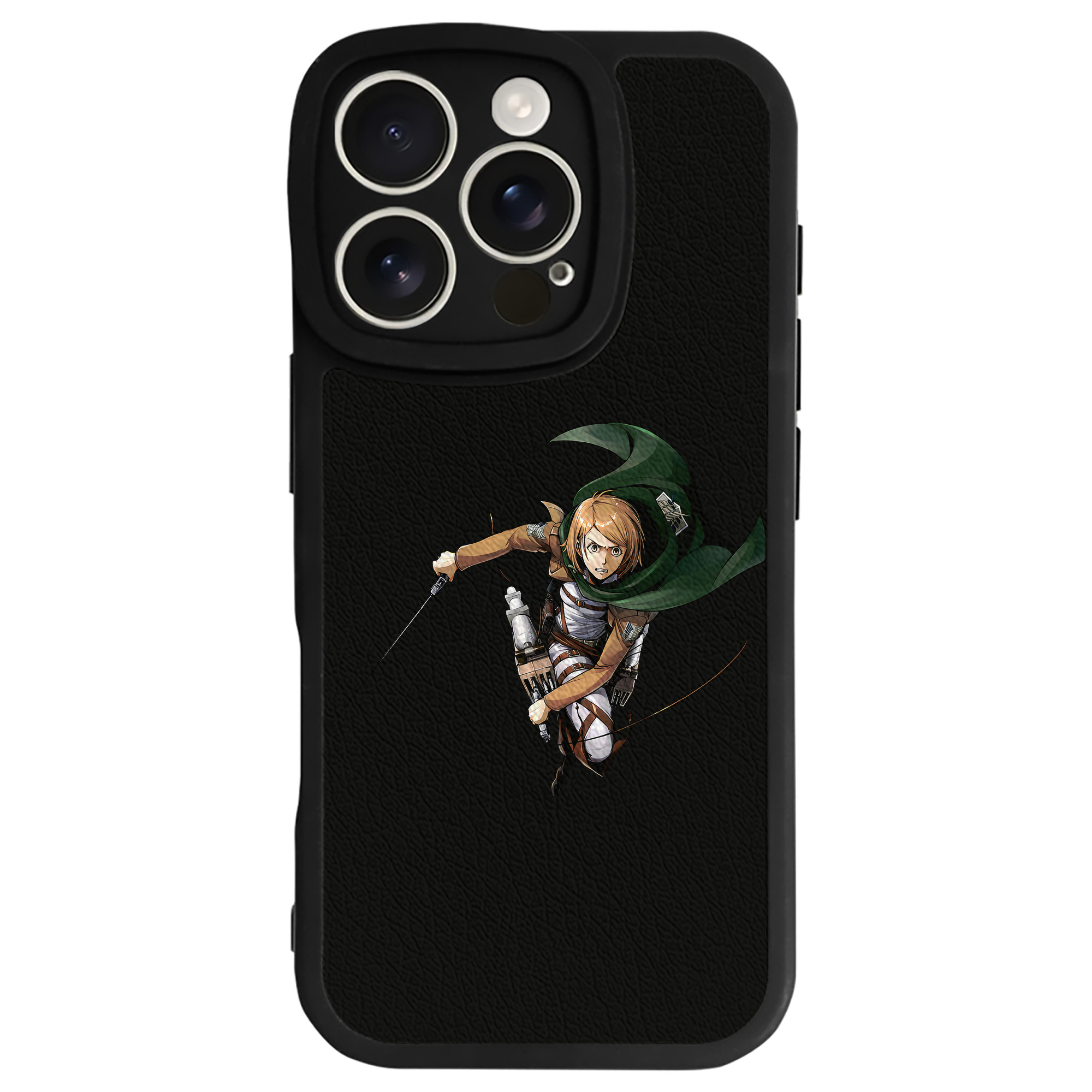 （画像用） 進撃の巨人 ペトラ·ラル Attack on Titan Petra Rall 【iPhone 16シリーズ対応】シリコンスマホケース（レザー調） 材質：シリコン